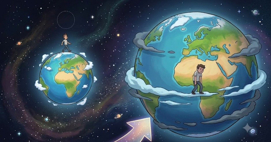 What If Earth Were Twice Its Current Size?