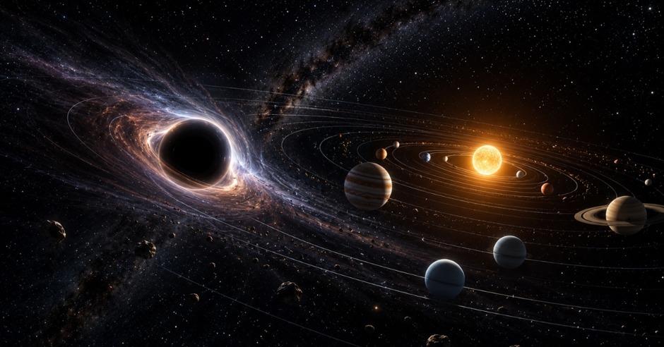 What If a Black Hole Drifted Through Our Solar System?