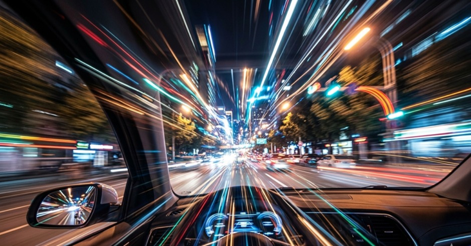 The world seems blurred at the speed of light