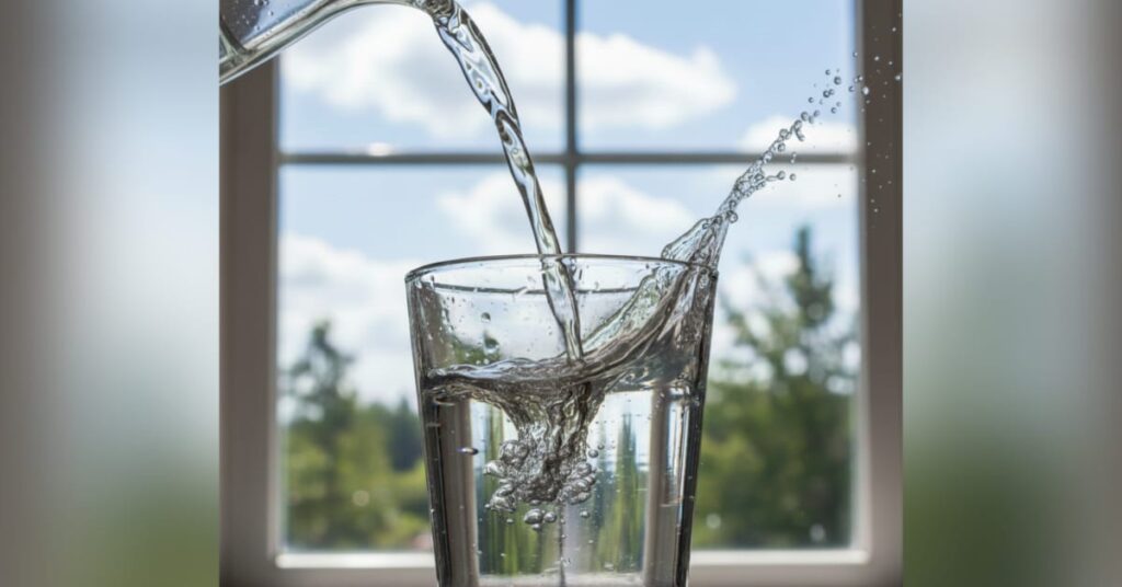 A glass of clean drinking water essential for hydration