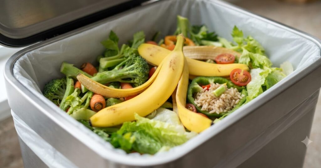 Food waste staying intact weeks later without bacteria to break it down