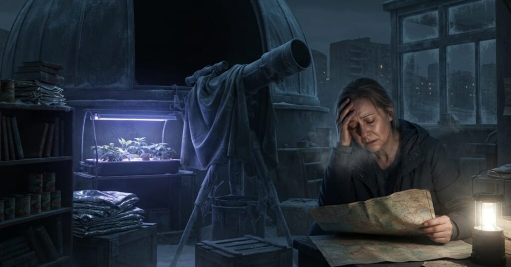 Mental health suffering as the night sky grows dark